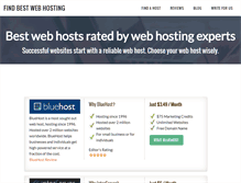 Tablet Screenshot of findbestwebhosting.com